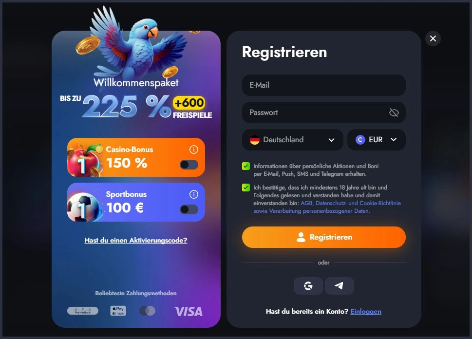 Martin Casino Funktionen und Registrierung für Spieler aus Deutschland