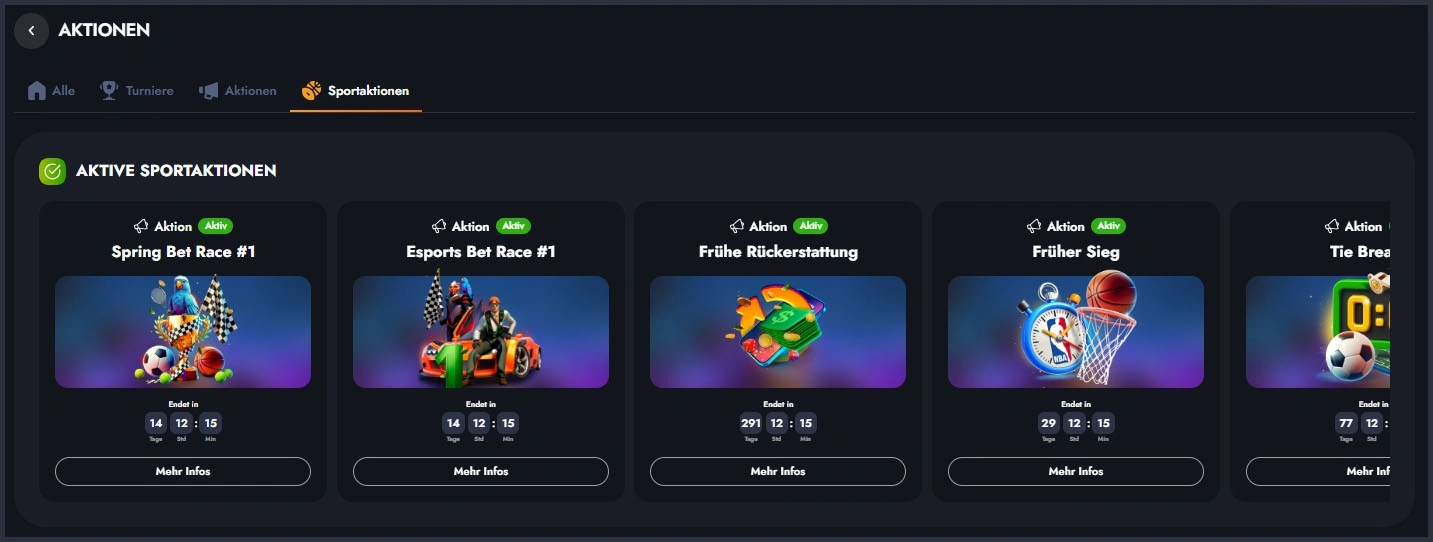 Sportbonus bei Martin Casino – Bonus & Cashback für deutsche Spieler